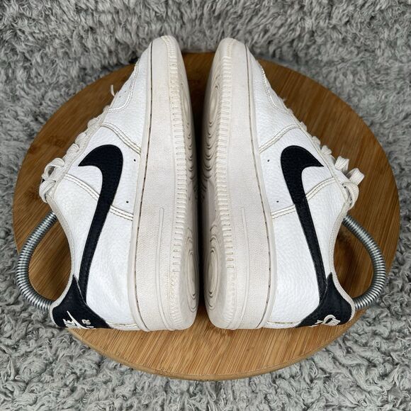 Nike Air Force 1 Low White Black Casual Shoes Sneakers Size 4 Y CT3839-100 - Picture 5 of 10